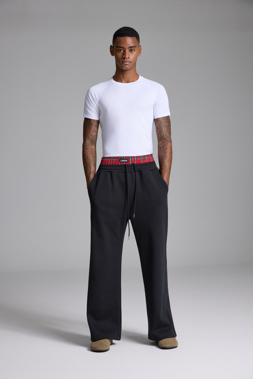 LINDEN Boxer Sweatpants Black