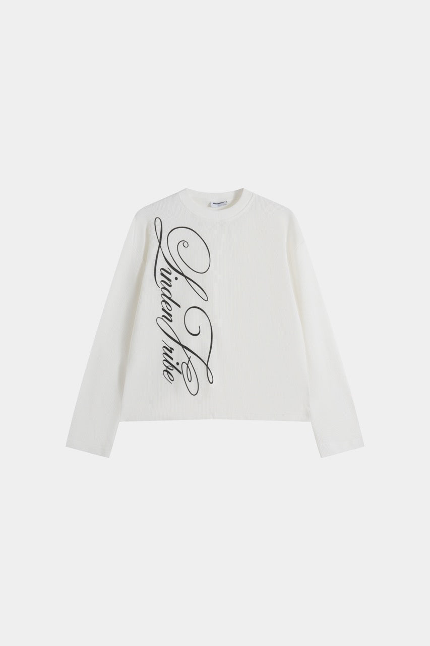 Waffle Sweatshirt White