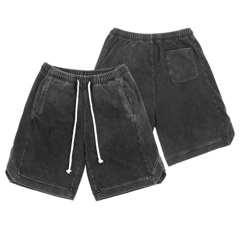 Vintage washed cotton shorts WM233
