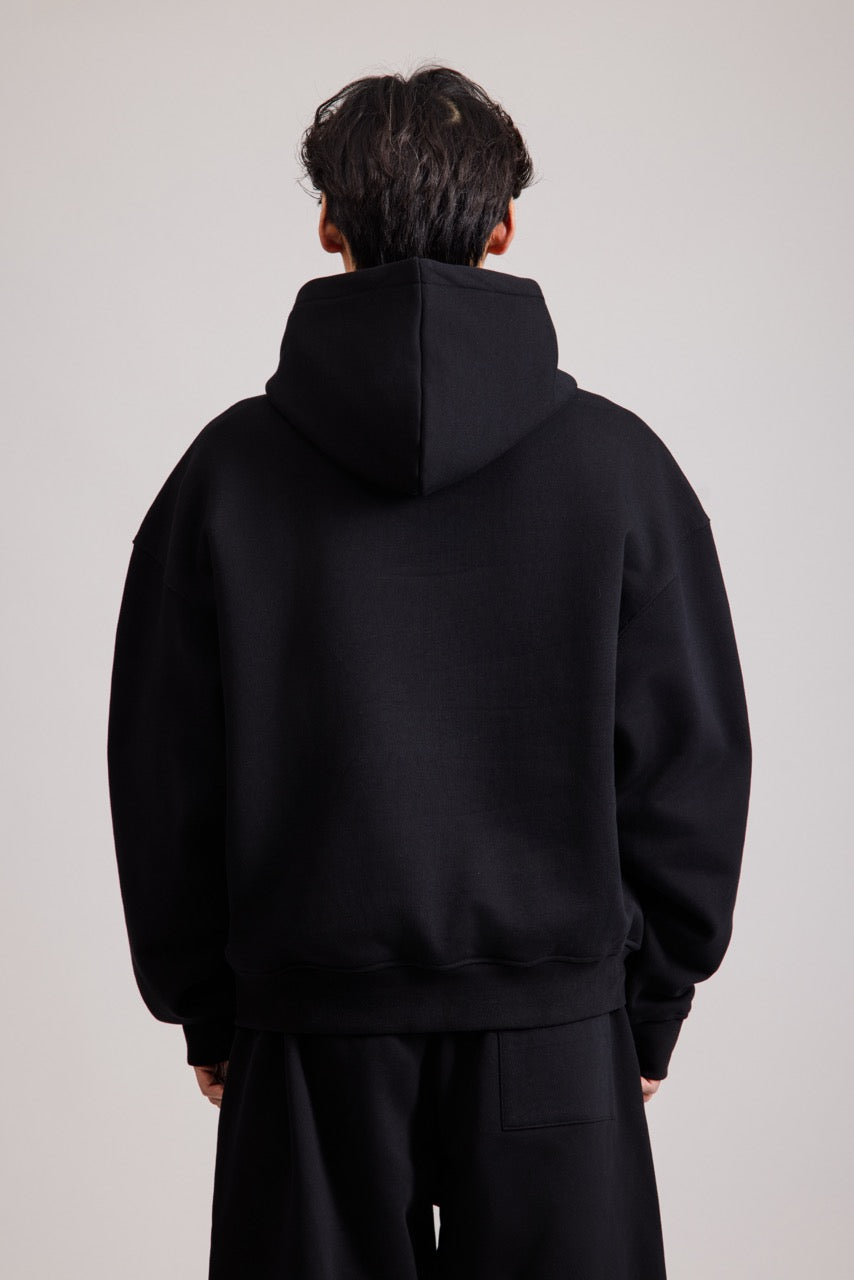 460GSM Core Hoodie BLACK