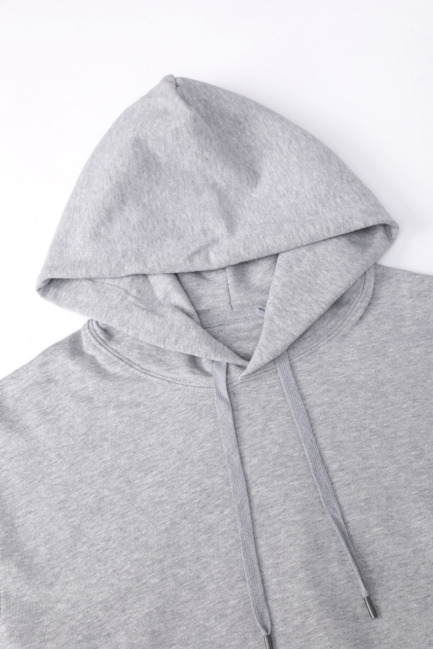 Basic Cotton Hoodie Grey