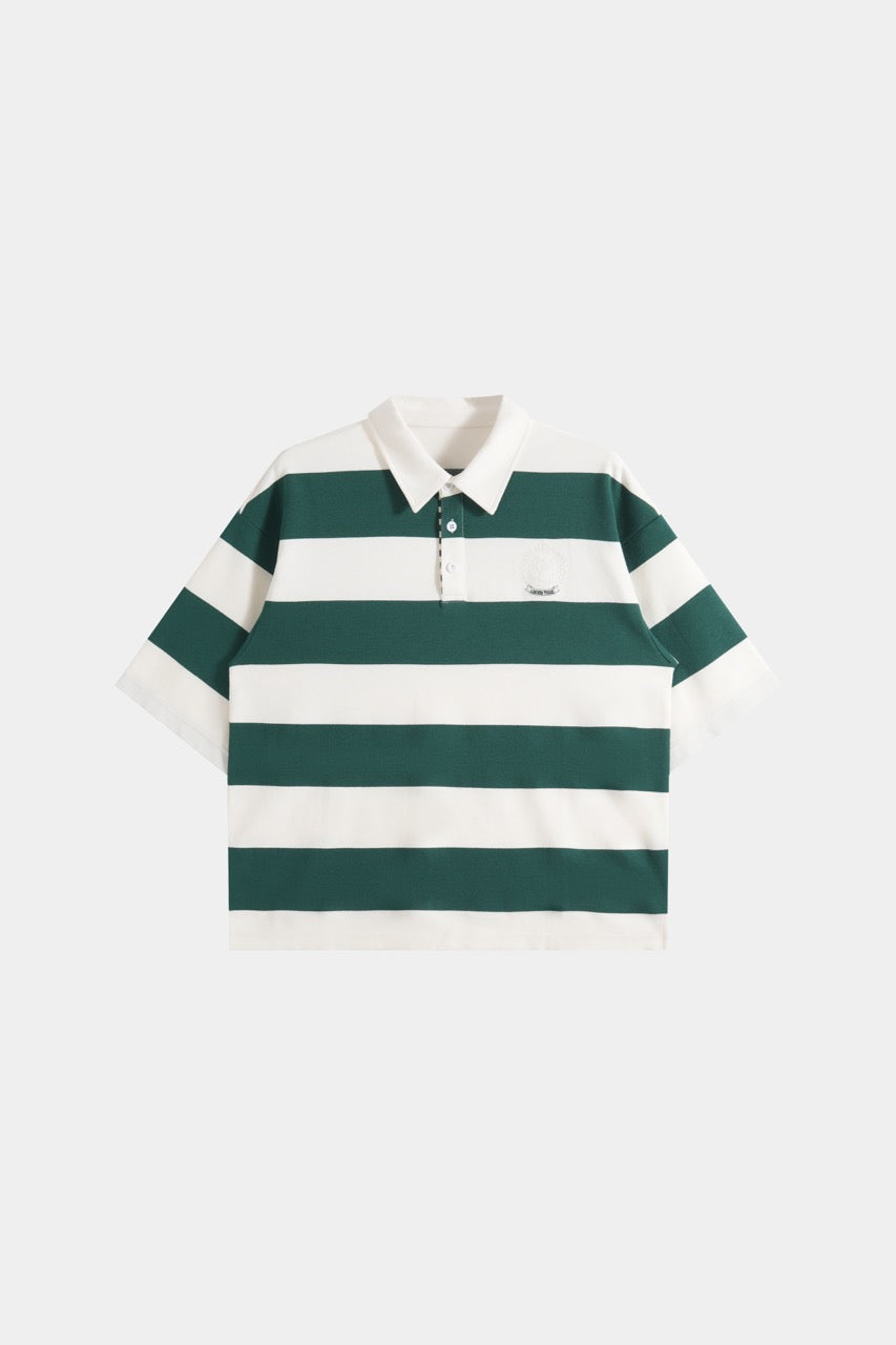 Striped Polo Tshirt - Green