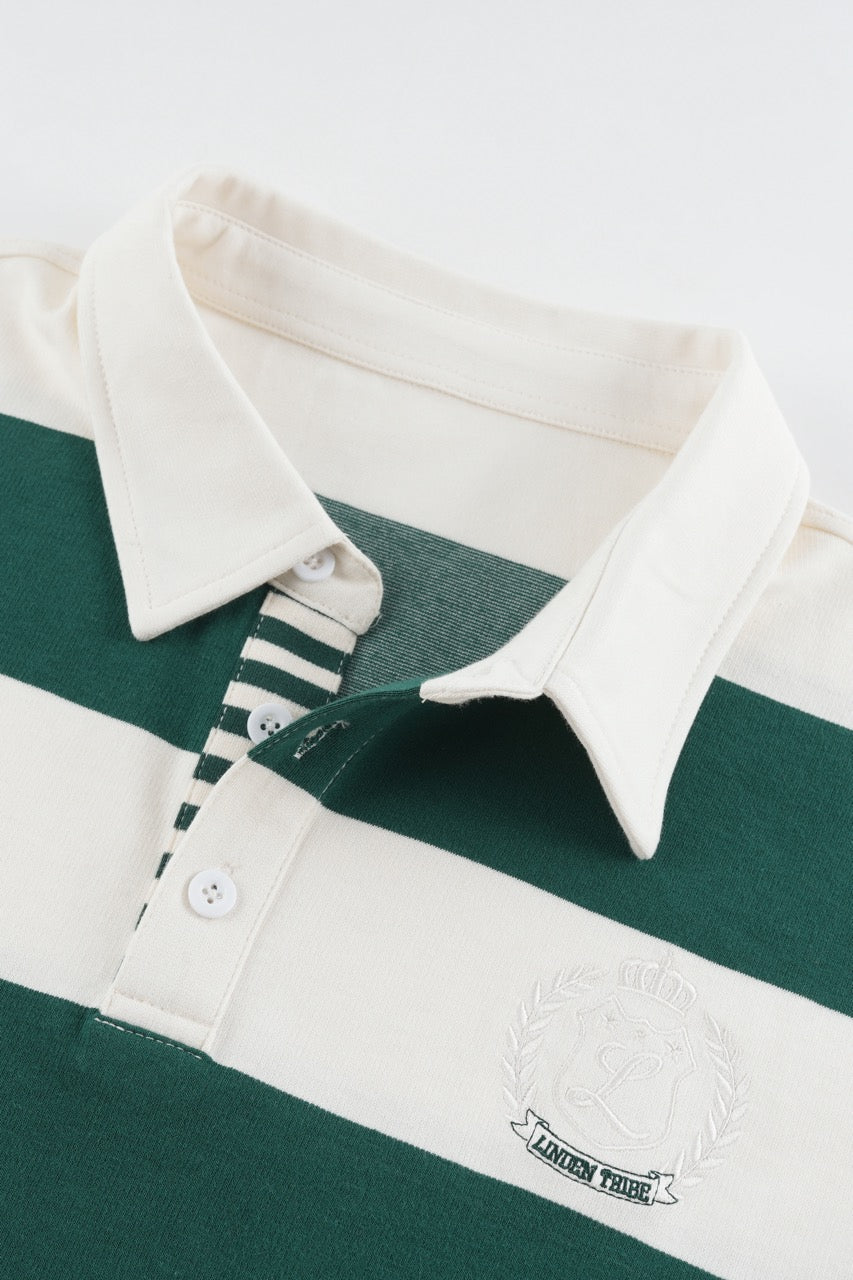Striped Polo Tshirt - Green
