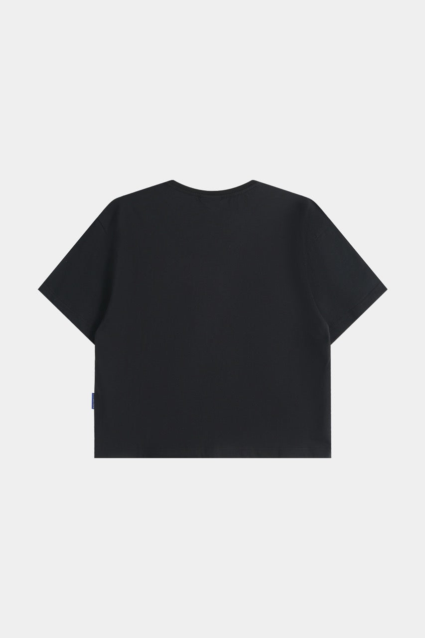 Cropped Tshirt - Black