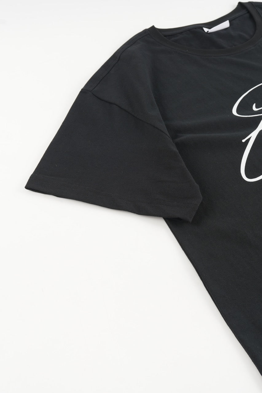 Cropped Tshirt - Black