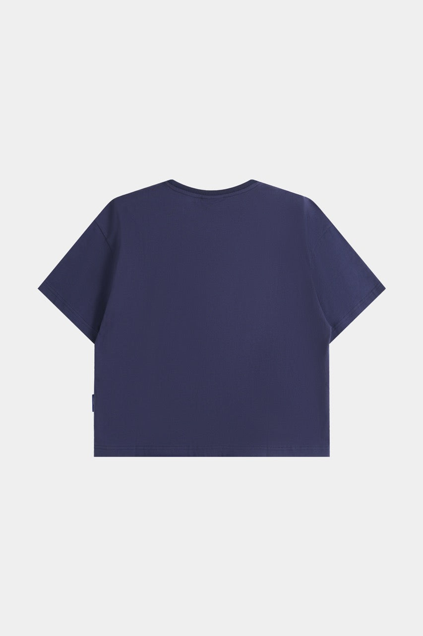 Cropped Tshirt - Navy