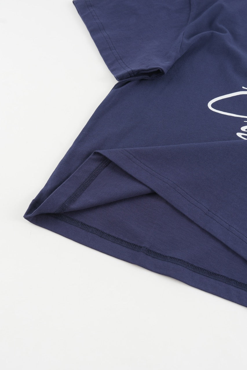 Cropped Tshirt - Navy