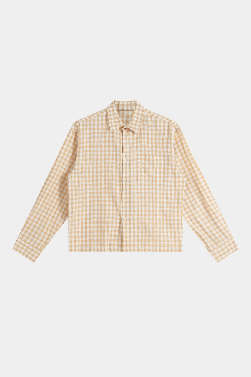 Cropped Shirt - PaleYellow