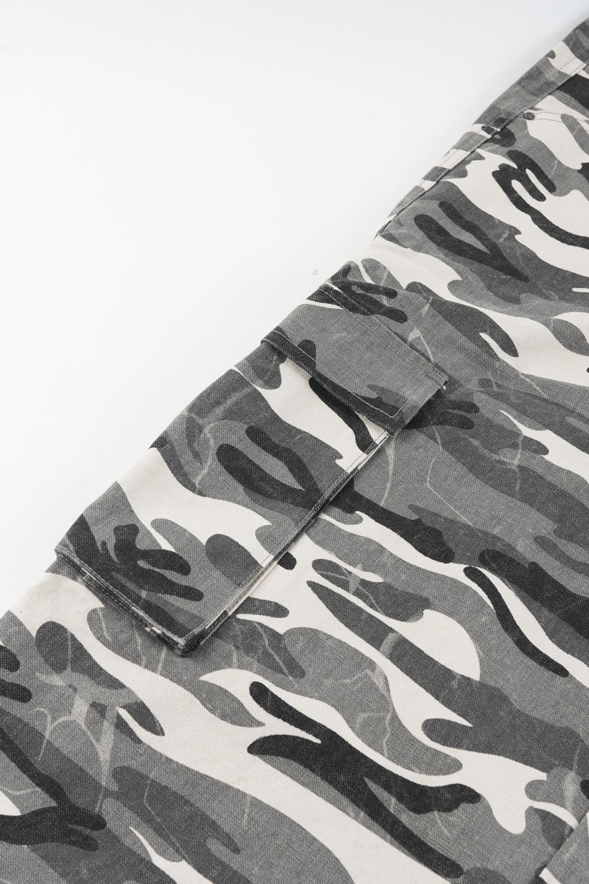 Baggy Cargo Pants - Camo
