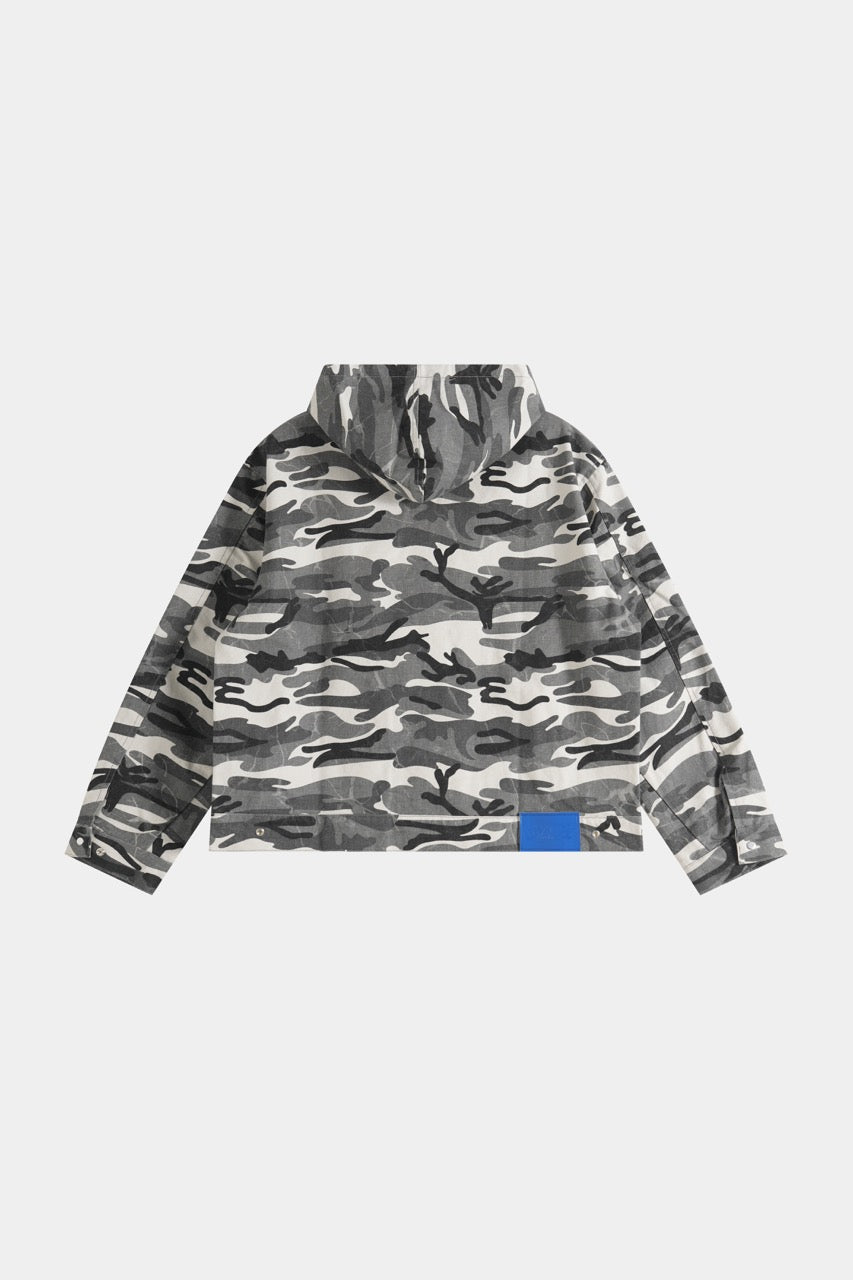 Reversible Hooded Jacket - Camo
