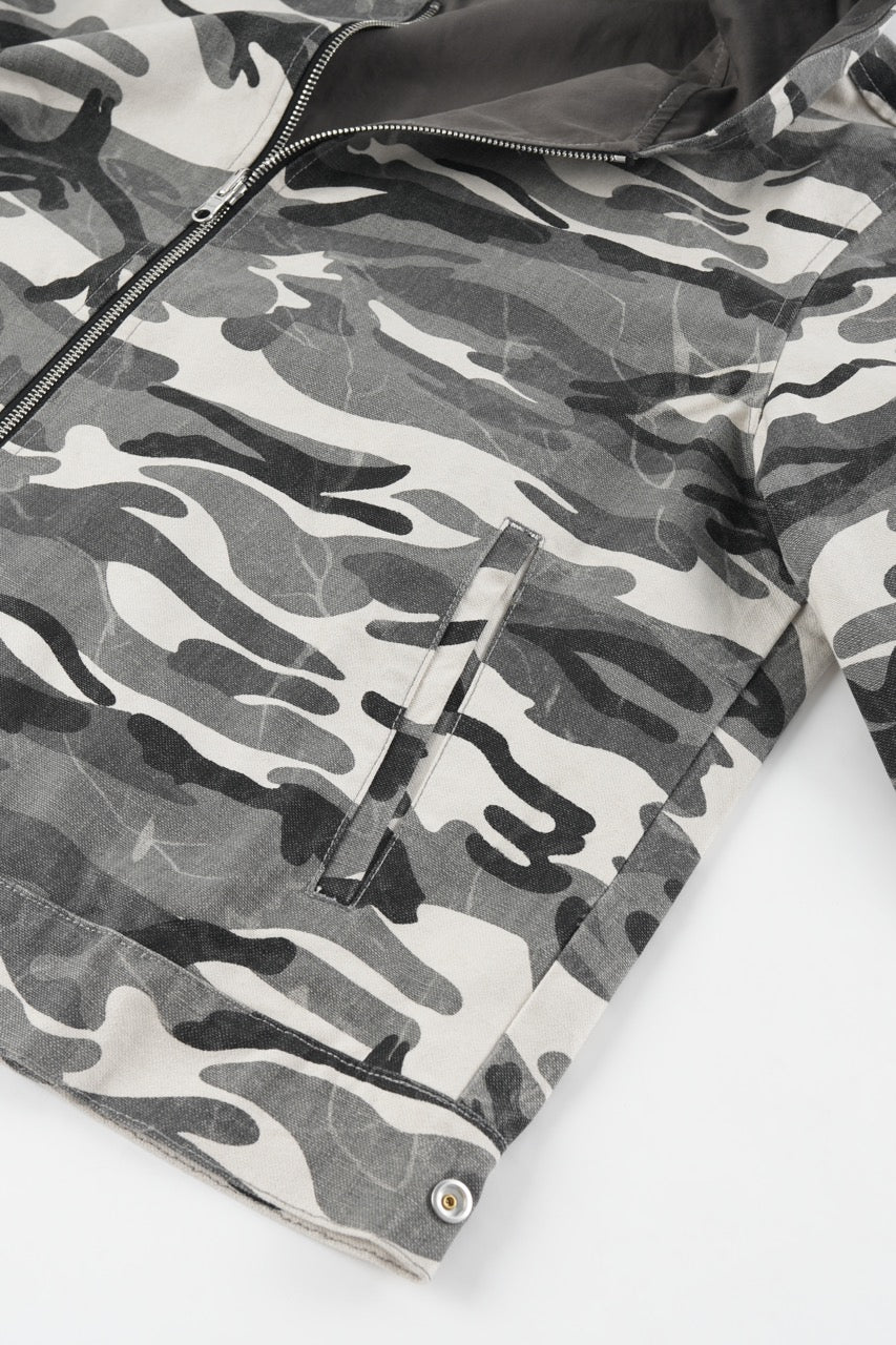 Reversible Hooded Jacket - Camo