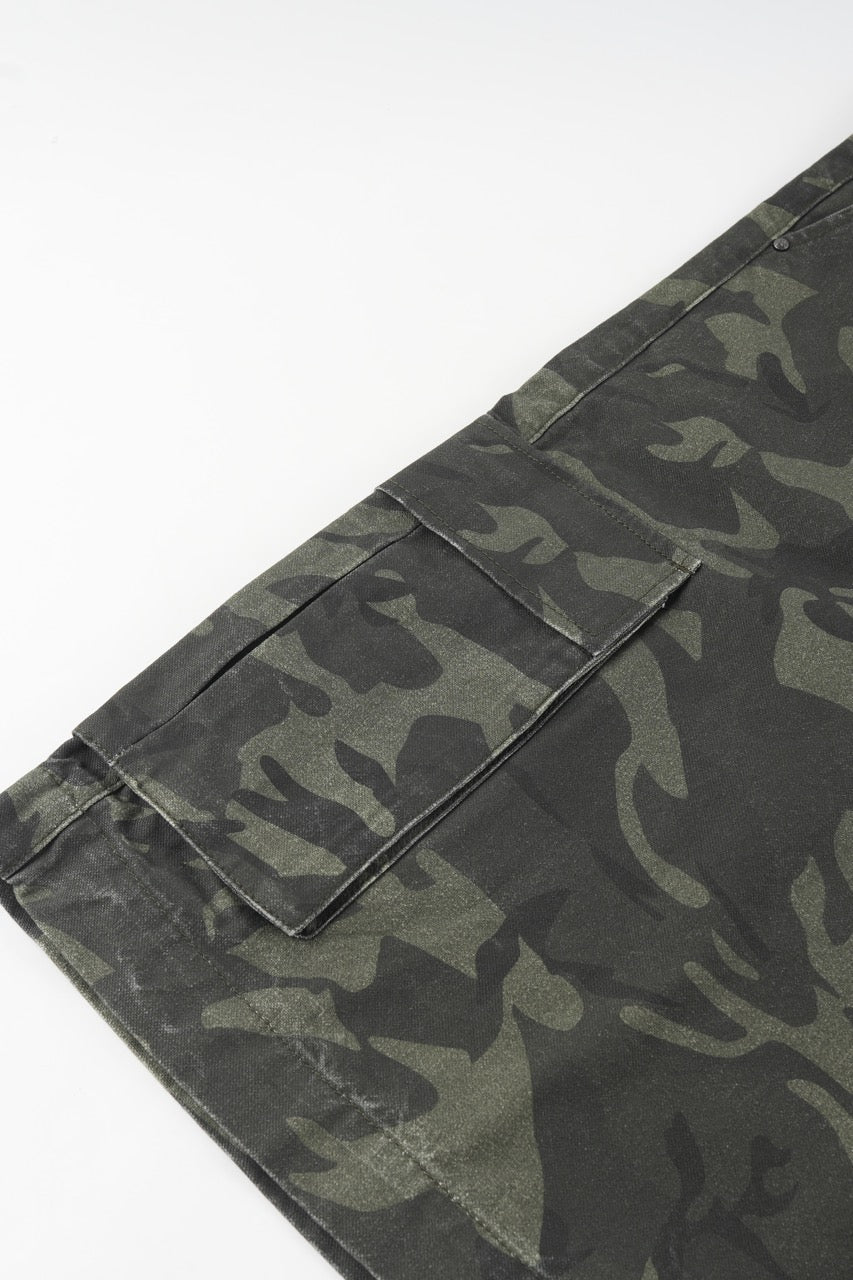 Baggy Cargo Shorts Camo