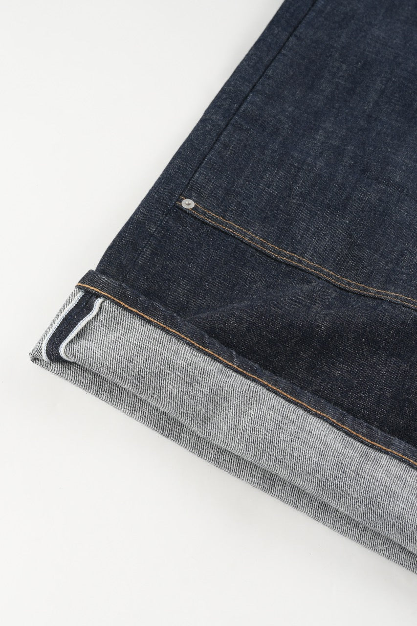 Denim de doble rodilla con orillo
