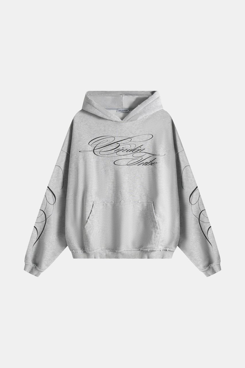 Linden Cropped Hoodie - Grey