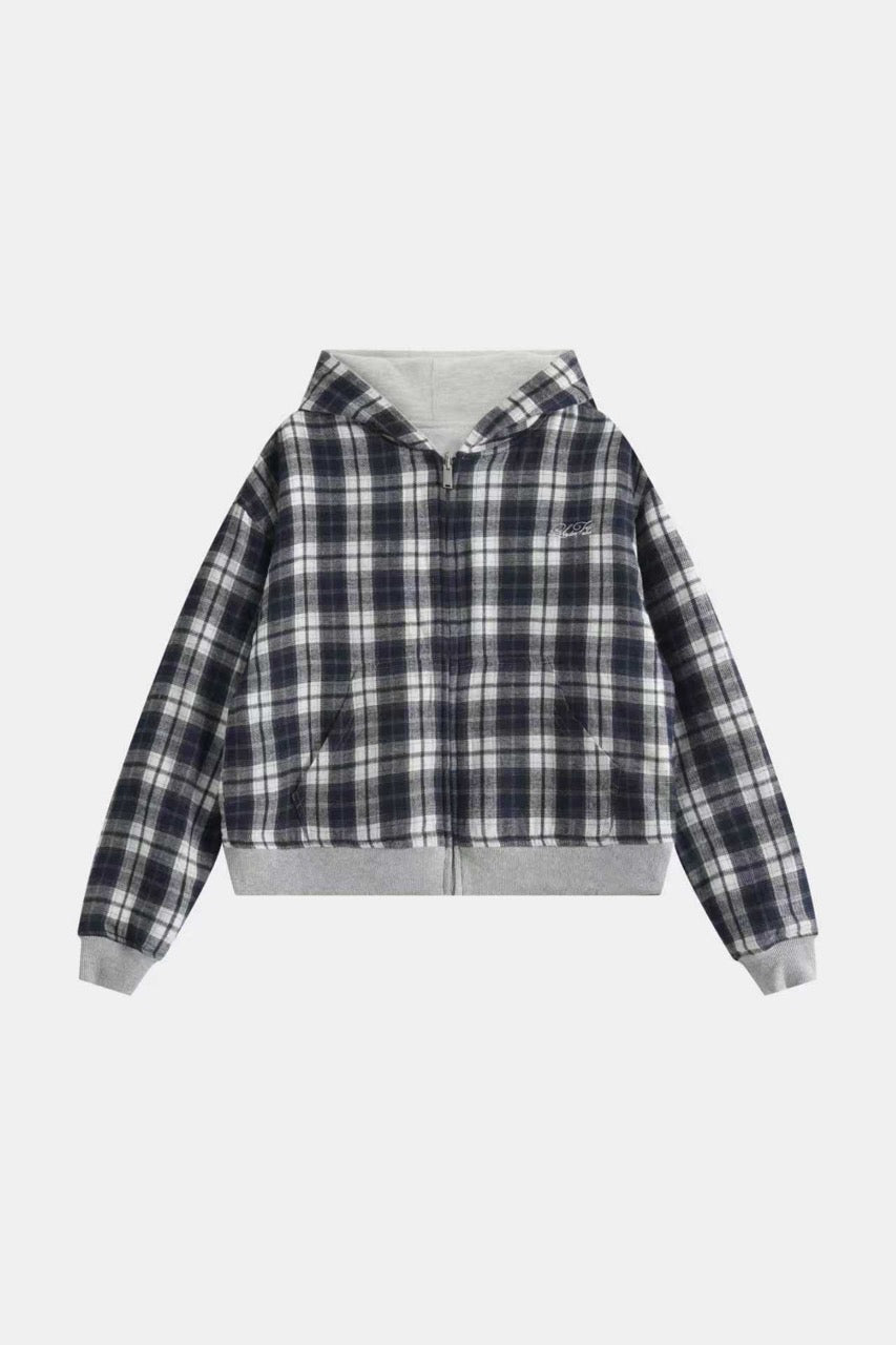 Reversible Zip Up Jacket - Navy