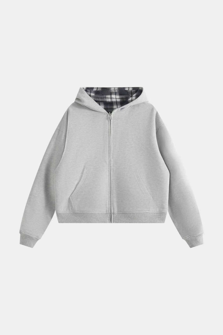Reversible Zip Up Jacket - Navy