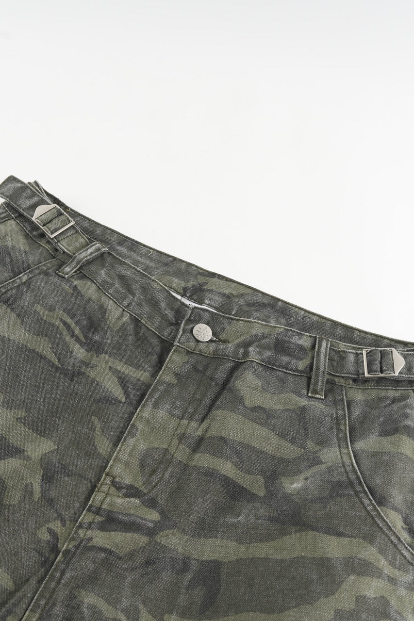 Baggy Cargo Pants - GreenCamo