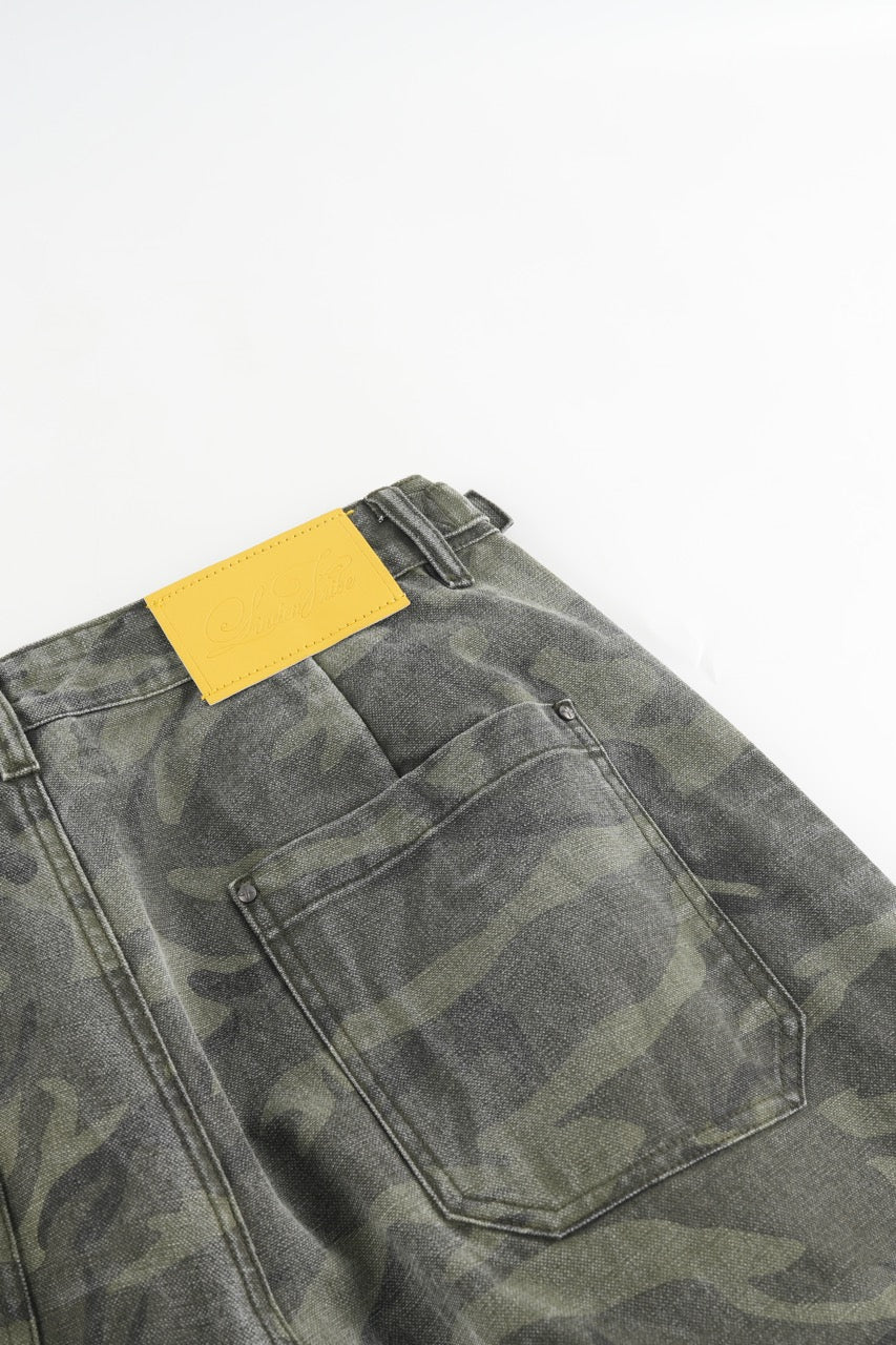 Baggy Cargo Pants - GreenCamo