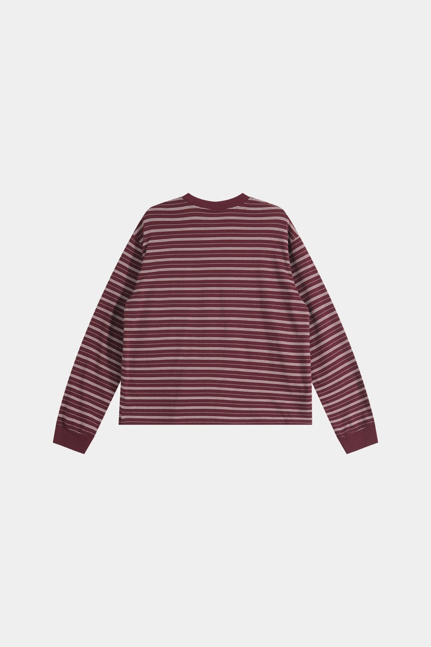 Striped Long Sleeve - WINE