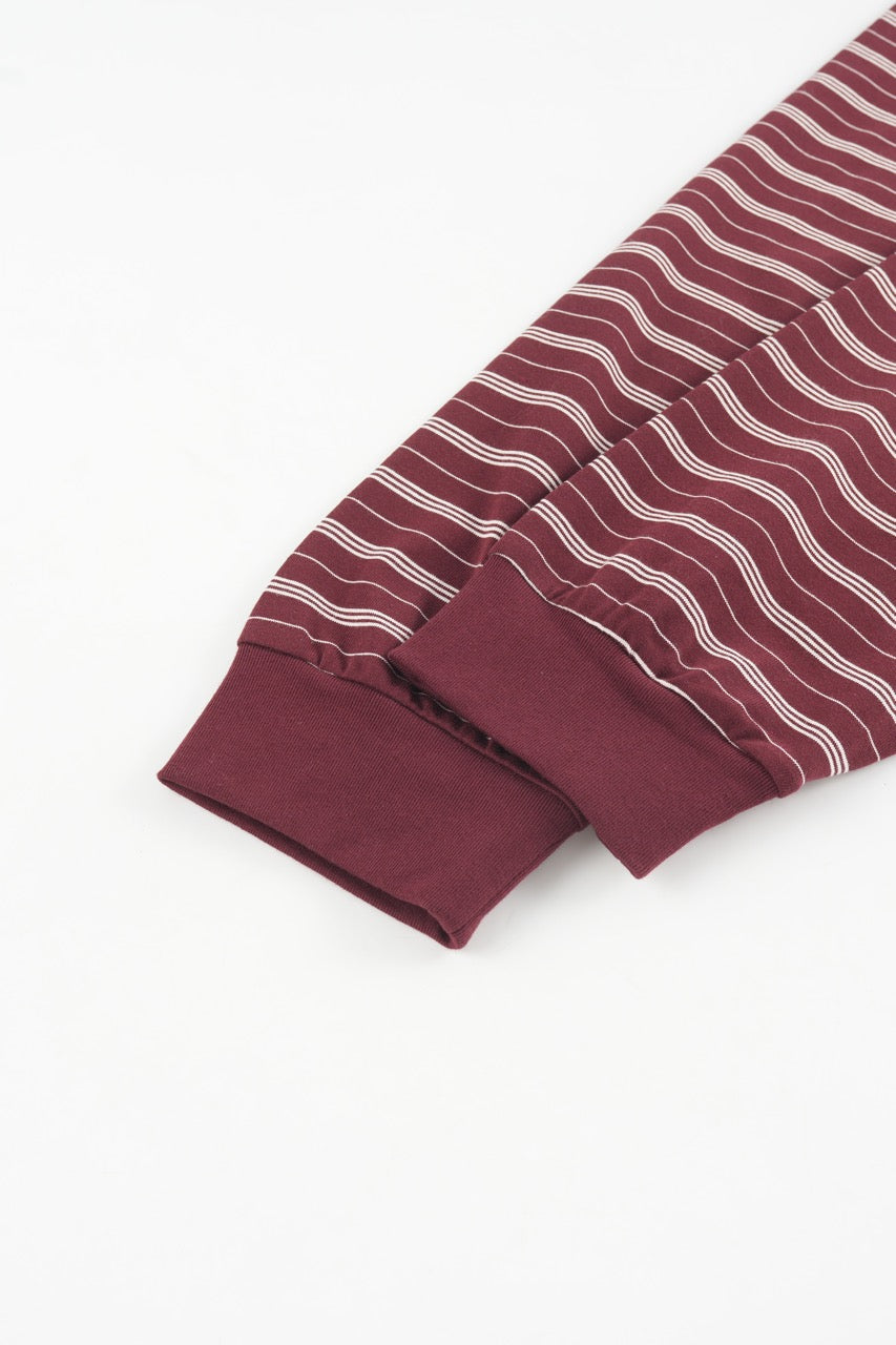 Striped Long Sleeve - WINE