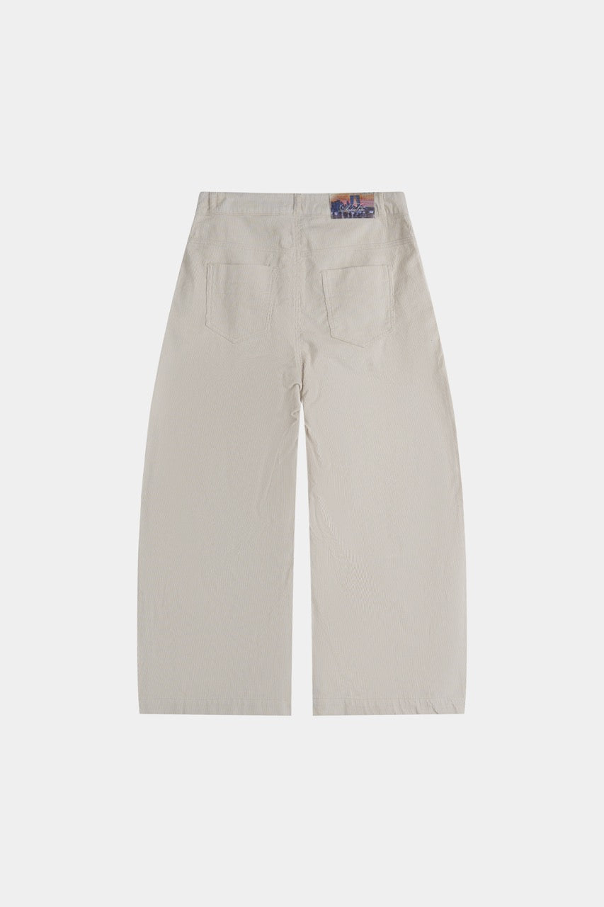 Baggy Corduroy Pants - Cream