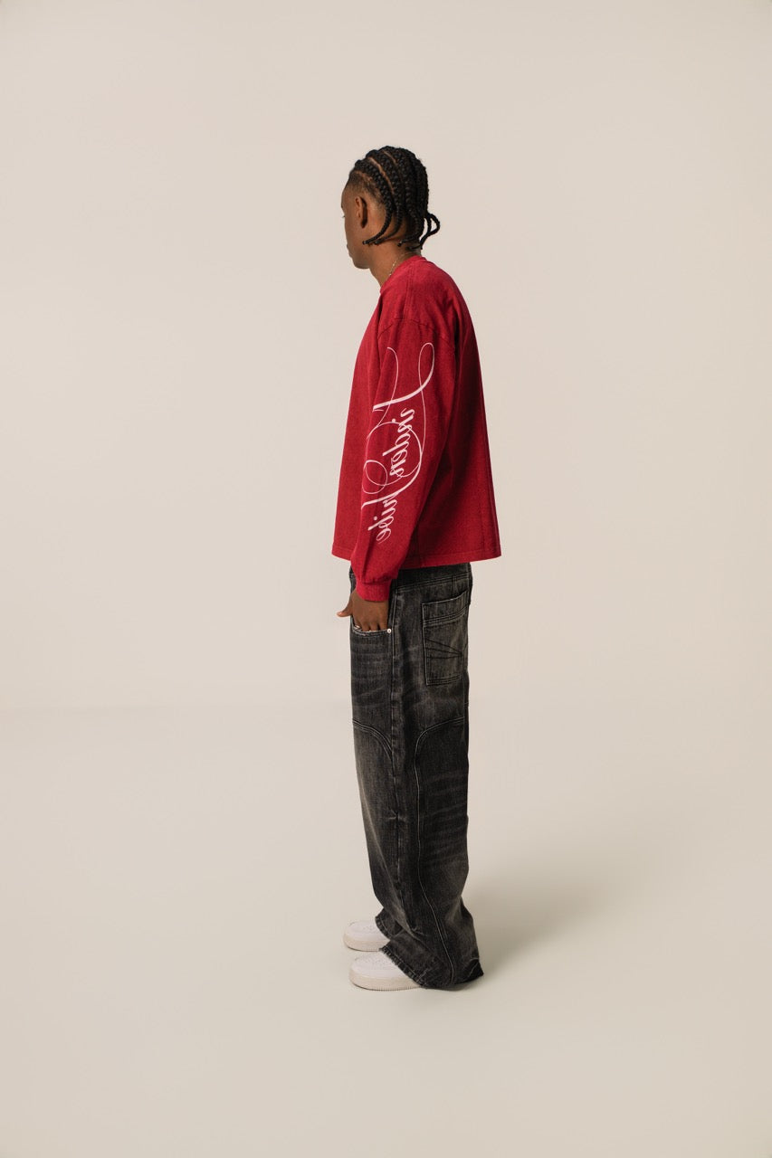 LINDEN SWEATSHIRT Burgundy Red