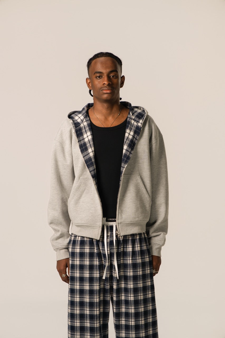 Reversible Zip Up Jacket - Navy