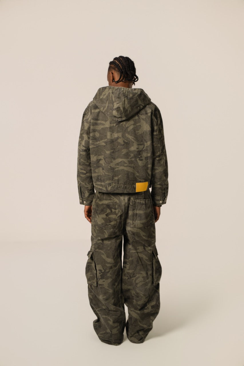 Reversible Hooded Jacket - GreenCamo