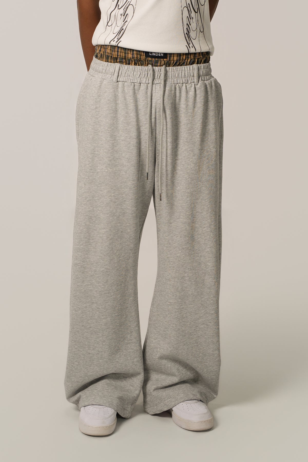 Double-Waist sweatpants Grey