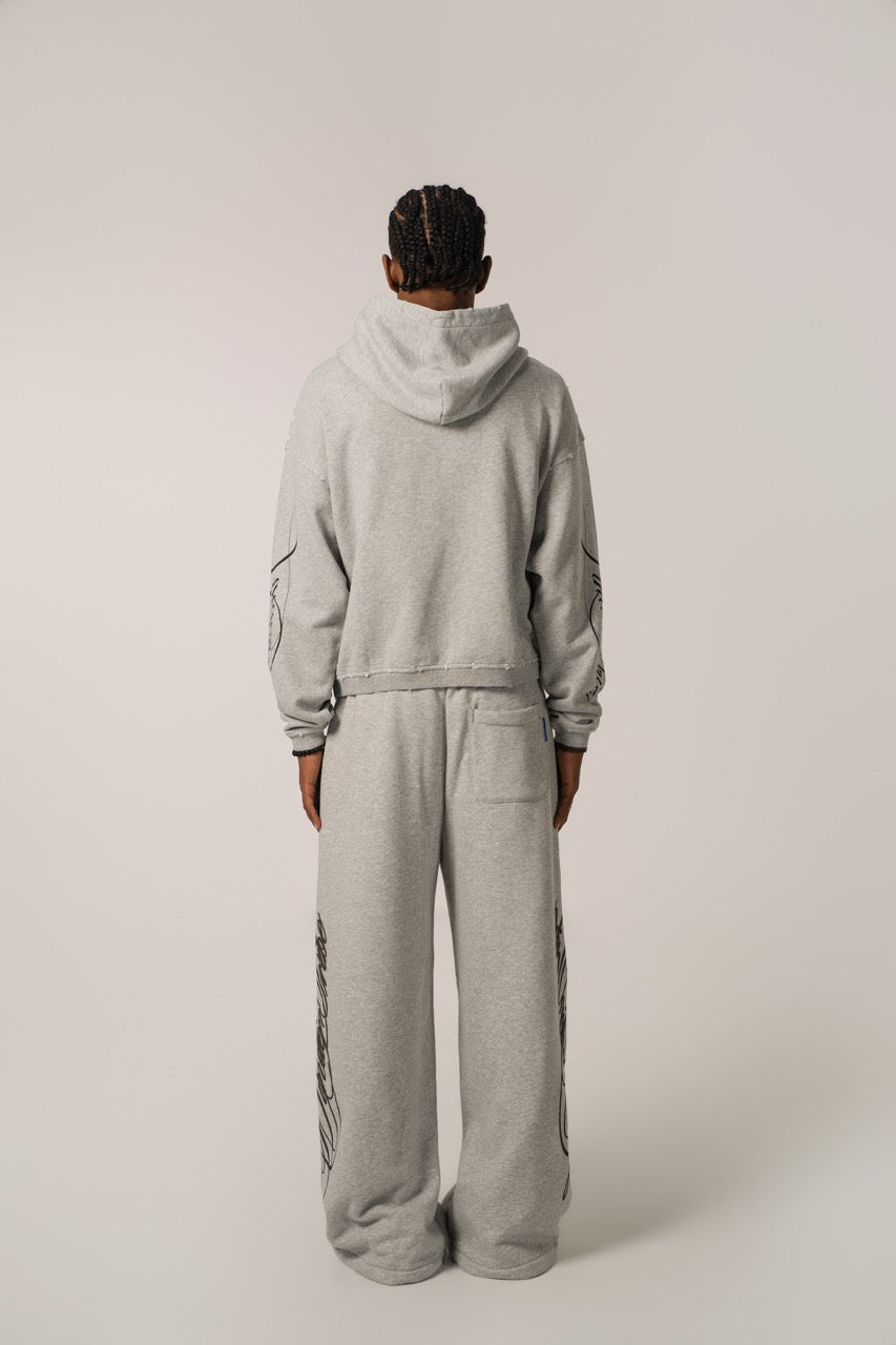 Pantalones de chándal baggy Signature - Gris