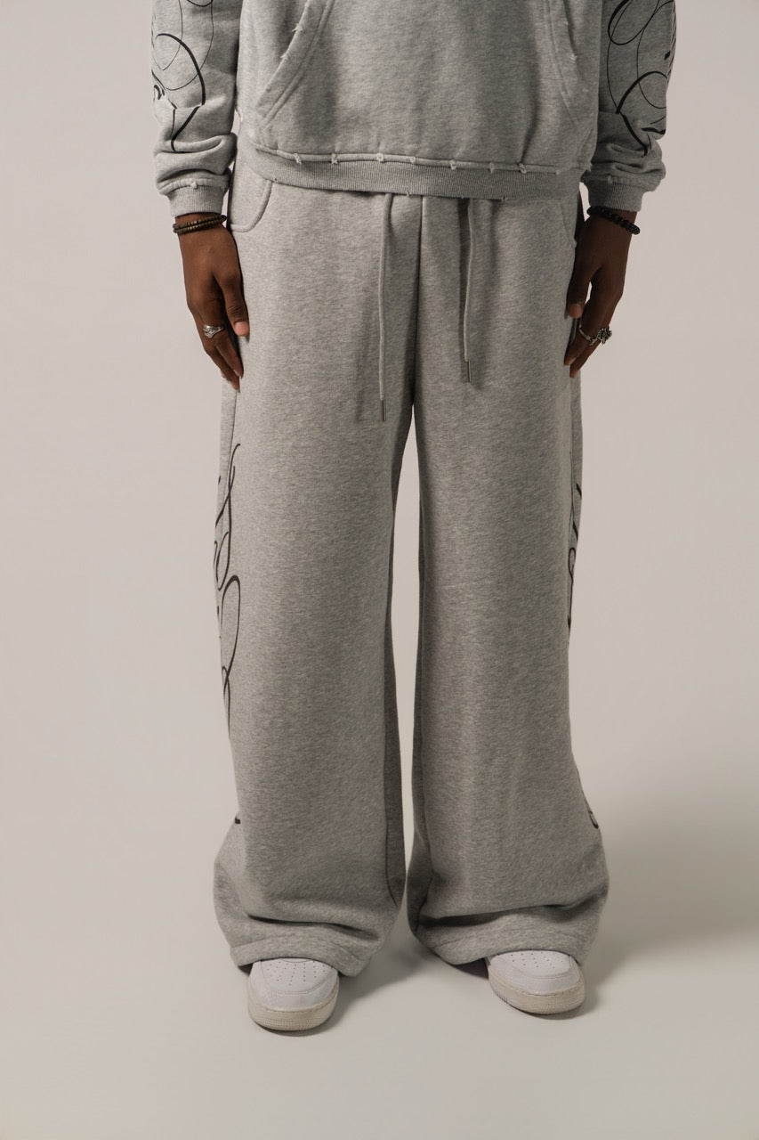 Signature Baggy Sweatpants - Grey