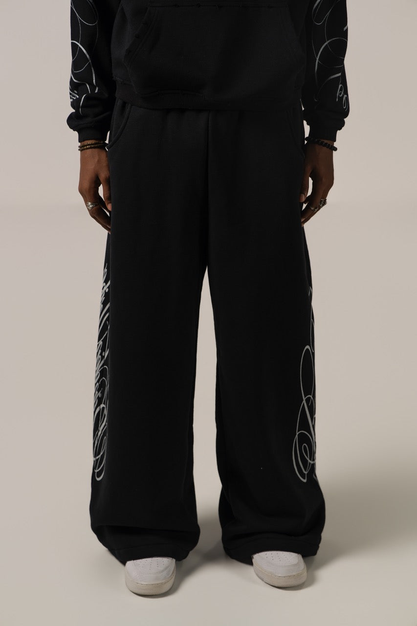Signature Baggy Sweatpants - Black