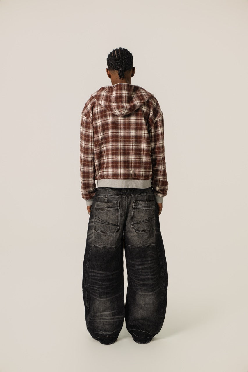 Reversible Zip Up Jacket - Wine