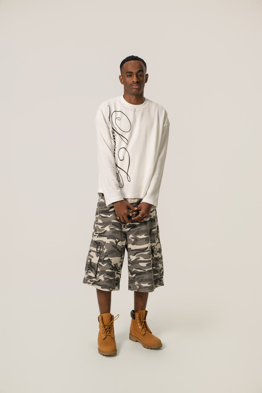 WOOLENMAKER Short cargo baggy camouflage