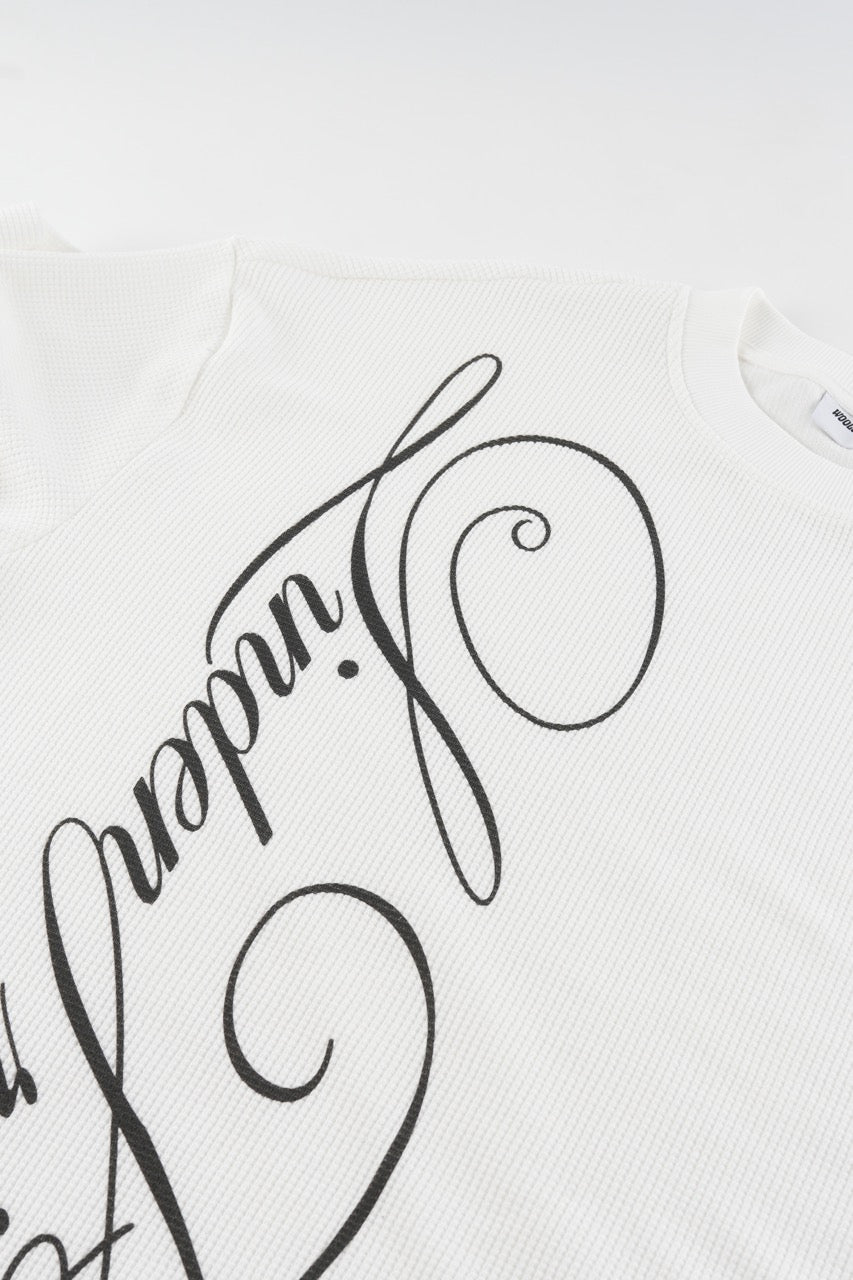 Waffle Sweatshirt White