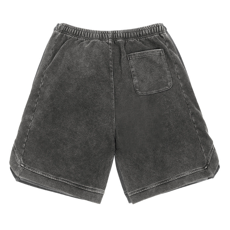 Vintage washed cotton shorts WM233