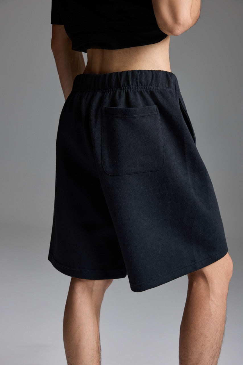 Scuba Knit Shorts Black