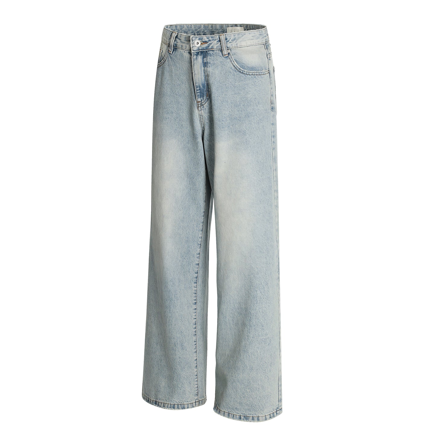 Basic Blue Loose-Fit Jeans WM236