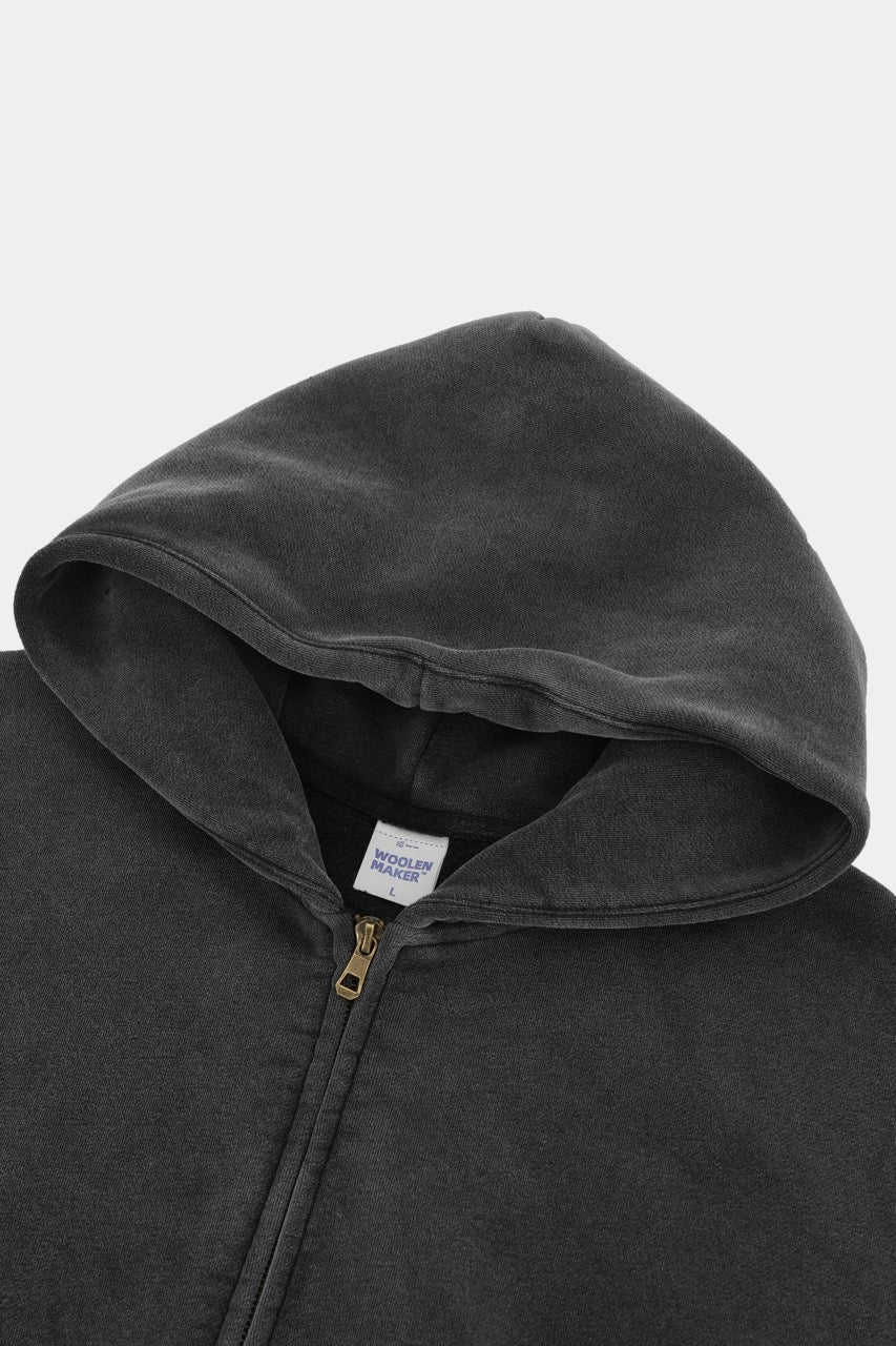 Veste zippée LINDEN Noir lavé