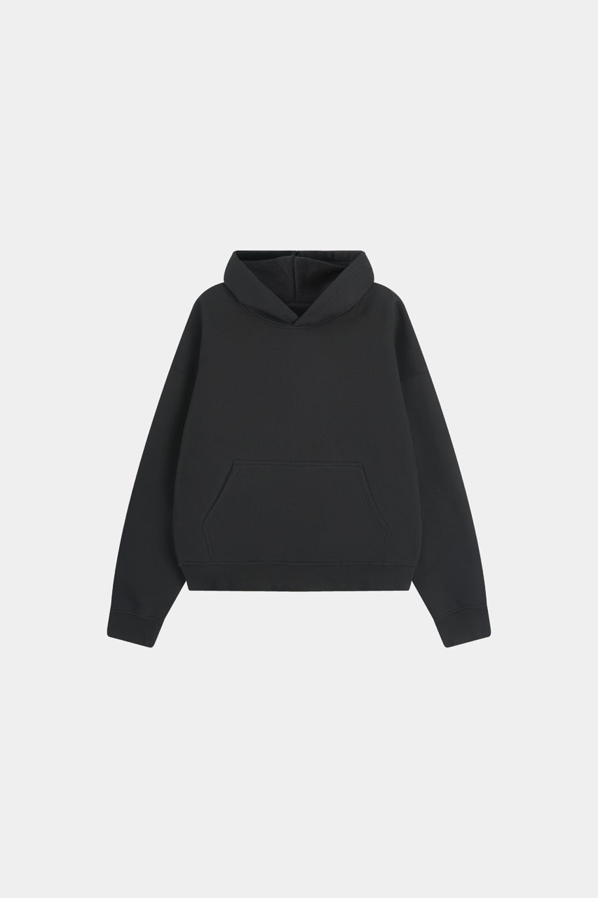 460GSM Core Hoodie BLACK