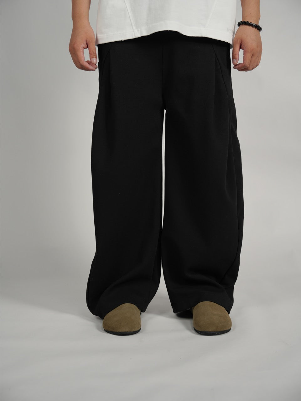 Scimitar-silhouette sweatpants WM191