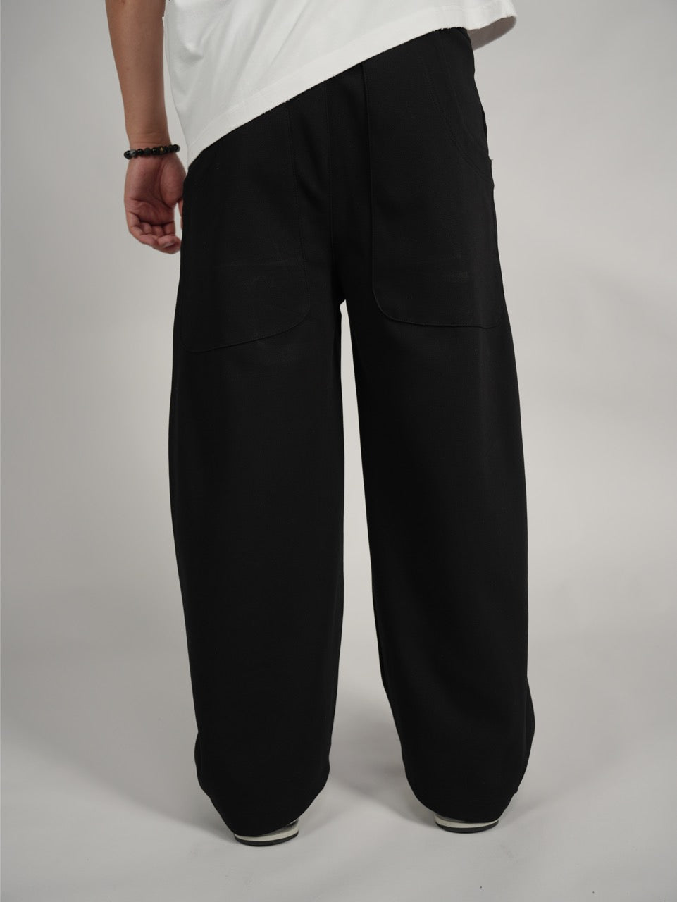 Scimitar-silhouette sweatpants WM191