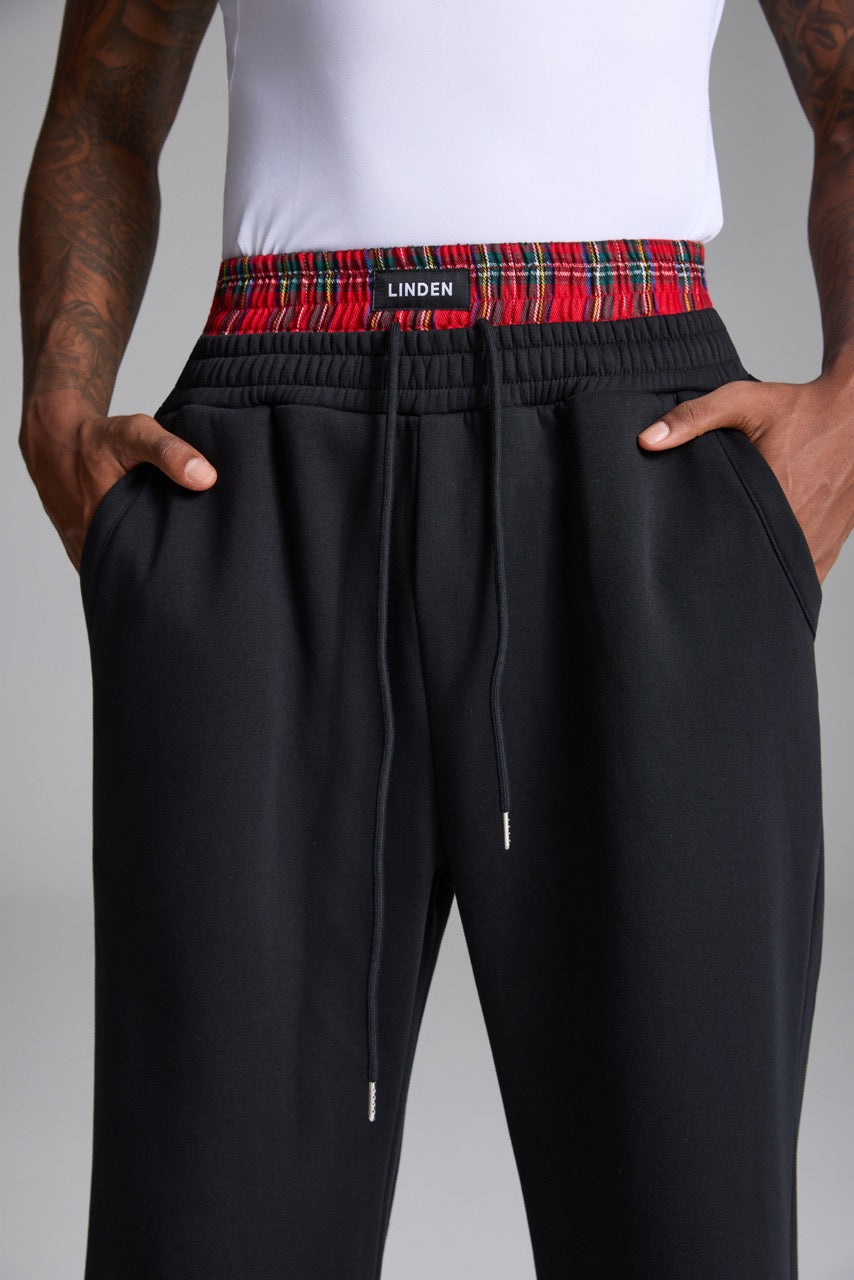 LINDEN Boxer Sweatpants Black