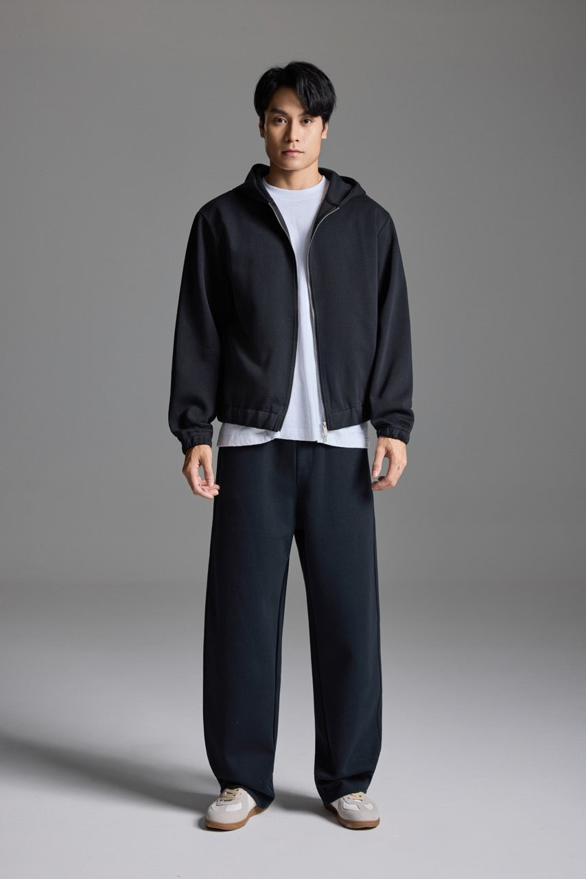 Scuba knit sweatpants Black