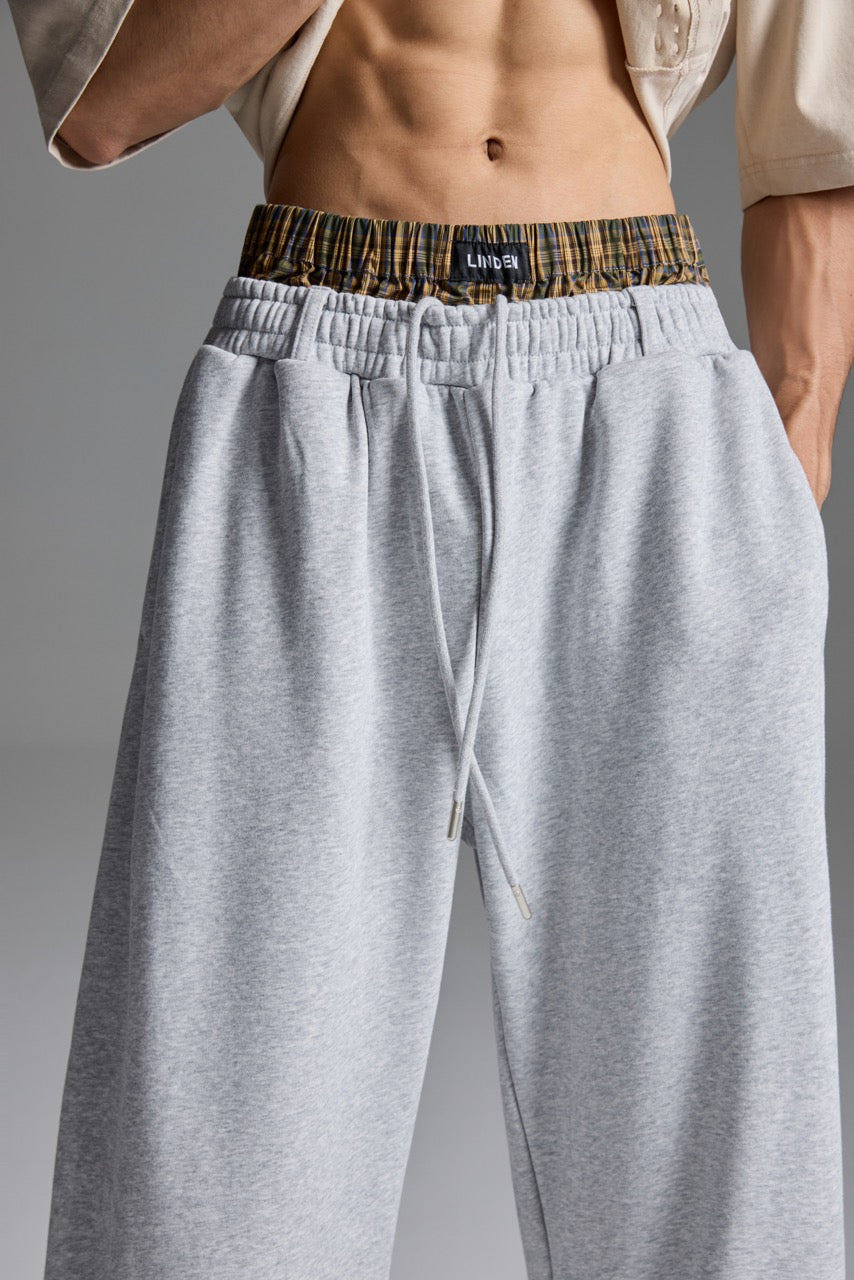 Double-Waist sweatpants Grey