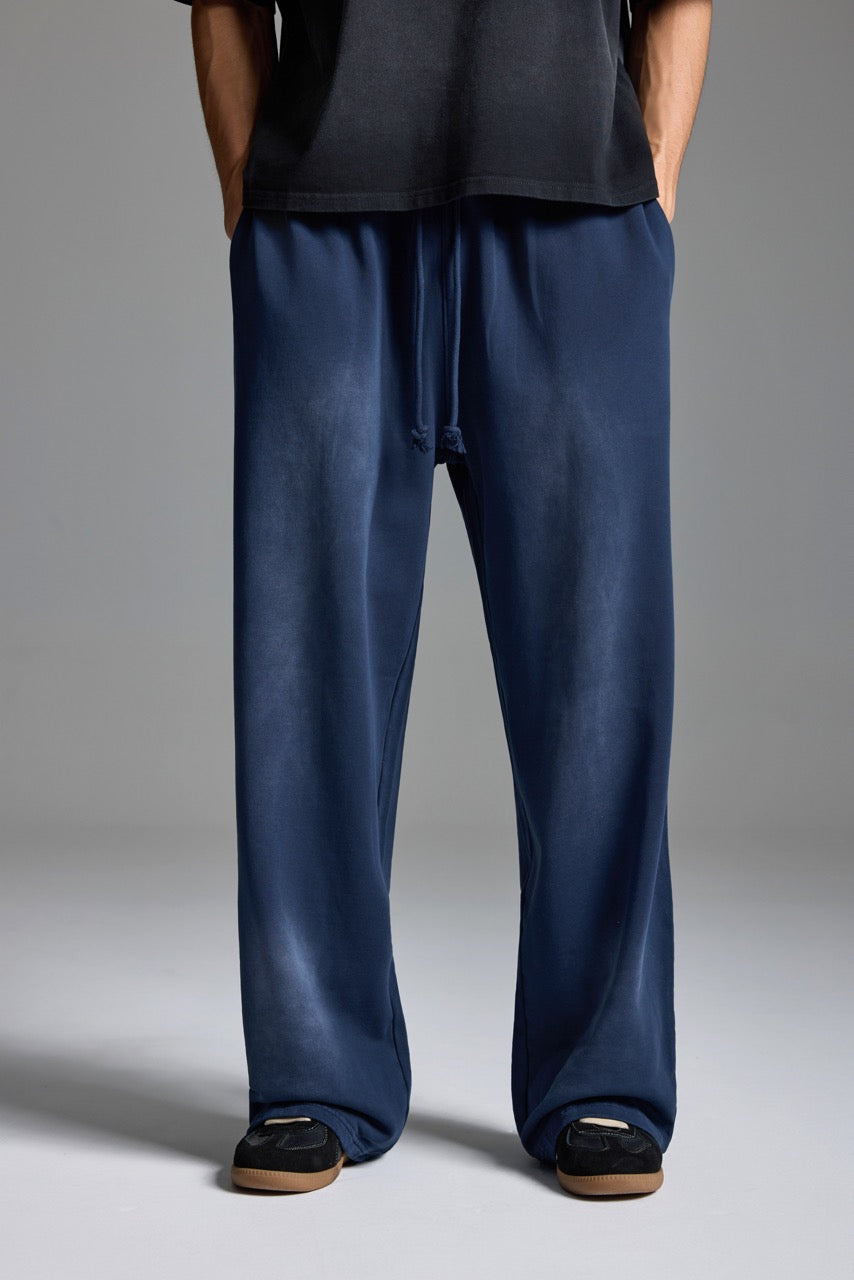 Washed Basic Sweatpants NavyBlue