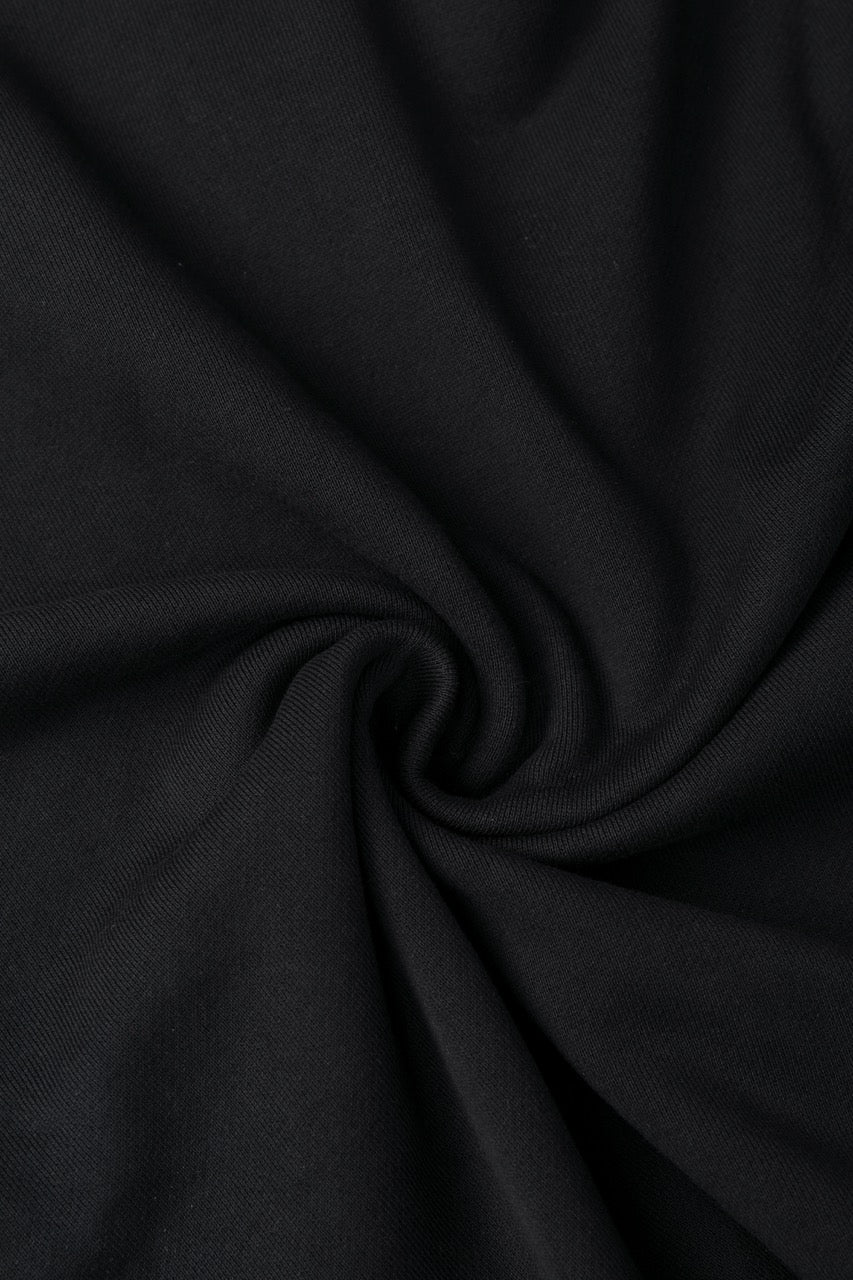Basic Cotton Hoodie Black