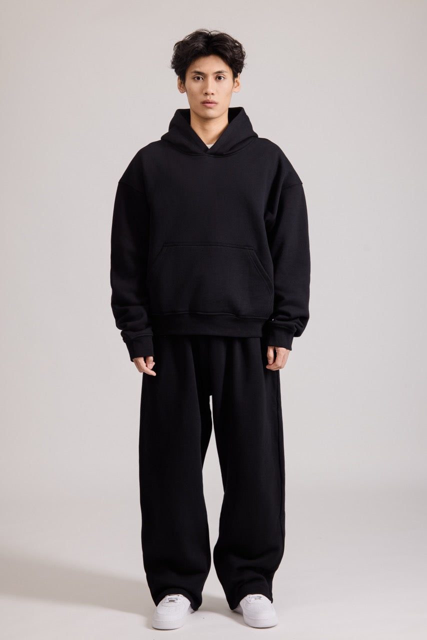 460GSM Core Hoodie BLACK