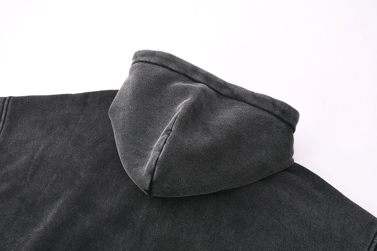 Washed zip hoodie