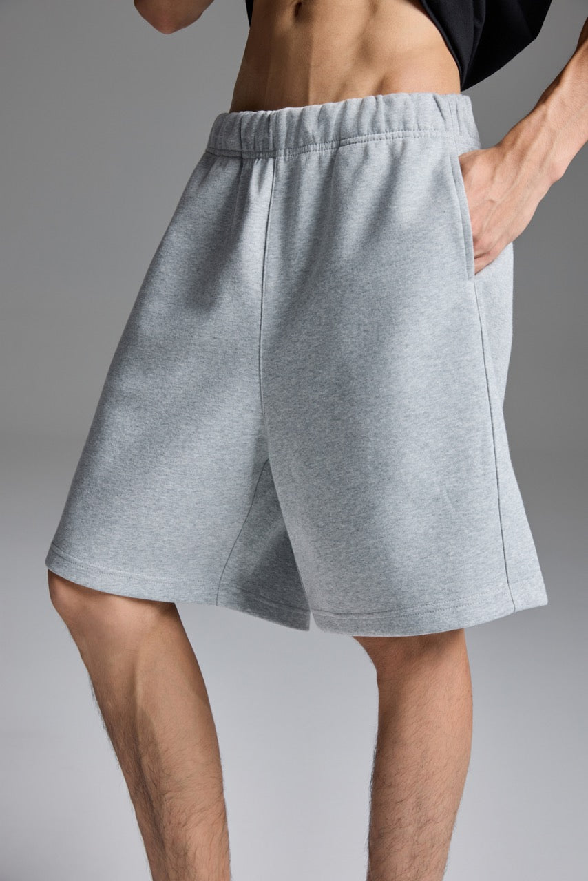 Scuba Knit Shorts Grey